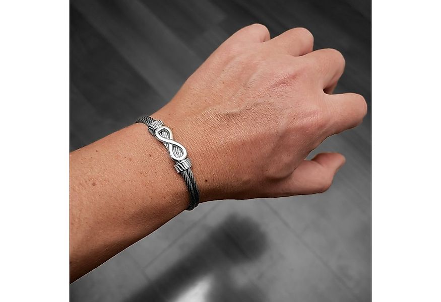 UNIQAL.de Armreif Unendlichkeit Edelstahl Armband "INFINITY" Unisex (Edelst günstig online kaufen