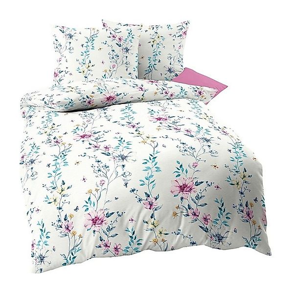 Kaeppel Bettwäsche 135x200cm Flavia Blumen Geblümt, Seersucker, 2 teilig, K günstig online kaufen