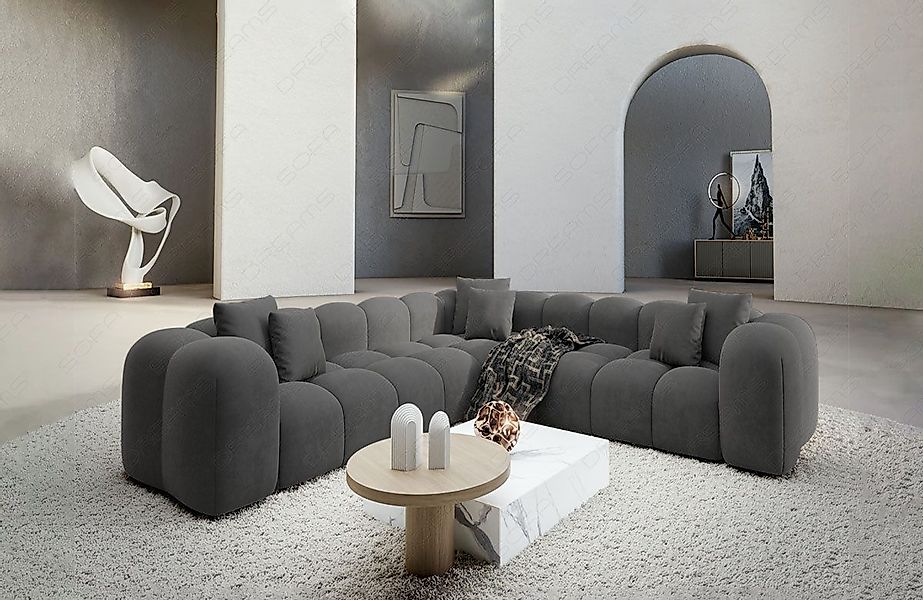 Sofa Dreams Ecksofa Design Stoff Samtstoff günstig online kaufen