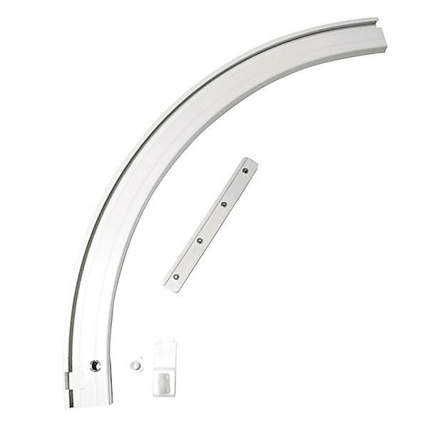 GARDINIA Gardinenschiene Rundbogen, 1-läufig, Fixmaß, verschraubt, Serie Al günstig online kaufen