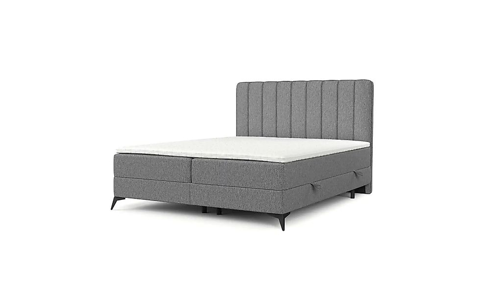 Boxspringbett mit Stauraum   ¦ grau ¦ Maße (cm): B: 182 H: 120 Betten > Kom günstig online kaufen