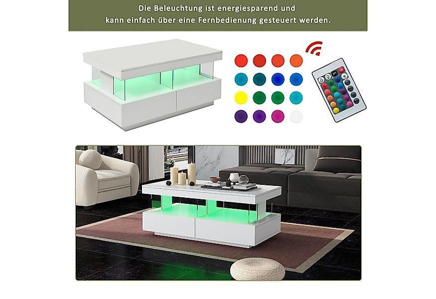 STILVORA Couchtisch Hochglanz-Wohnzimmertisch Beistelltisch Sofatisch,kratz günstig online kaufen