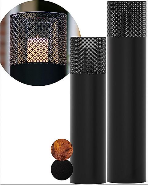 Bentson Windlicht Windlichtsäule (2er Set, 75 cm &  95 cm, 2 St., Outdoor G günstig online kaufen