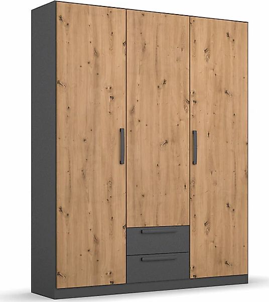 rauch Drehtürenschrank "StyleUp", Typ Dark & Wood mit trendigen farblich ab günstig online kaufen