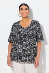 Ulla Popken T-Shirt T-Shirt grafischer Druck günstig online kaufen