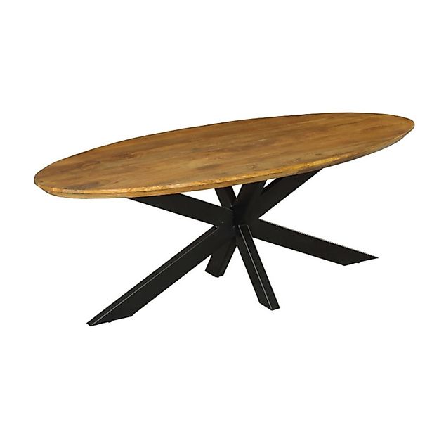 Villa Möbel Esstisch Savion (Packung, 1-St., 1. St. Esstisch), Ovale Massiv günstig online kaufen