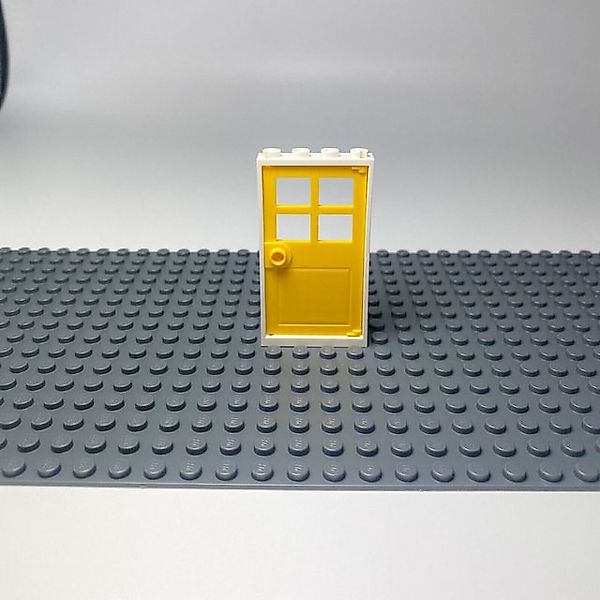 LEGO® Spielbausteine LEGO® Tür 1x4x6 gelbe Tür + weißer Rahmen - NEU - 5x, günstig online kaufen