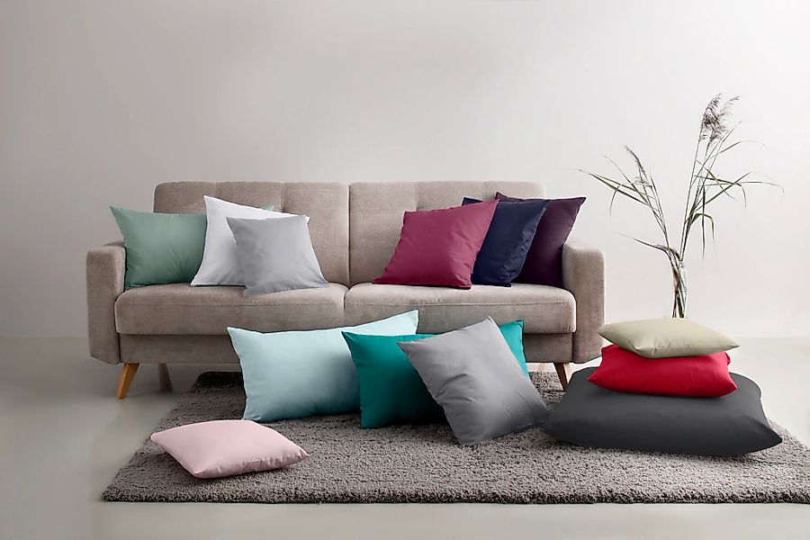 Home affaire Kissenbezüge "Luisa" aus 100% Baumwolle, mit Reißverschluss, a günstig online kaufen