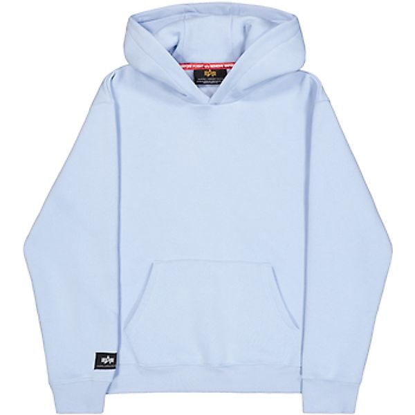 Alpha Industries  Sweatshirt Label Hoodie Backprint  - artic blue günstig online kaufen
