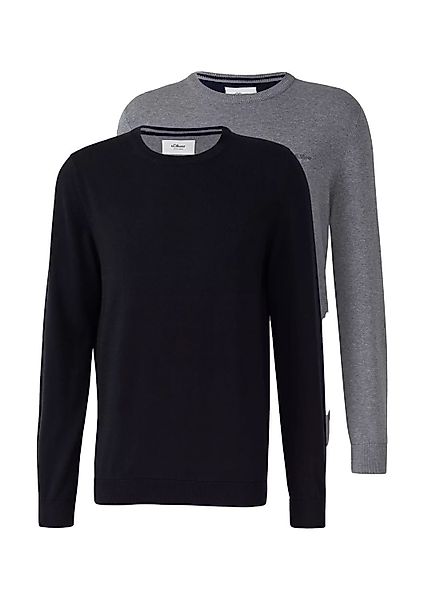 s.Oliver Rundhalspullover Pullover (1-tlg) Rundhals-Ausschnitt, langarm, günstig online kaufen