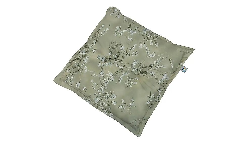 KETTtex Hockerauflage  Kirschblüte taupe ¦ grau ¦ Maße (cm): B: 50 H: 8 Gar günstig online kaufen
