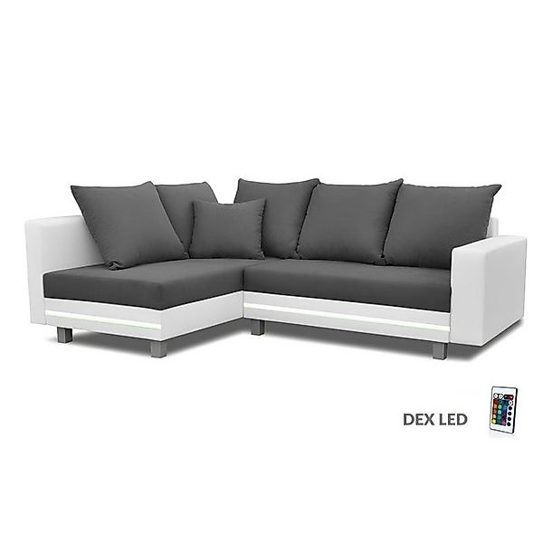JVmoebel Ecksofa Design Ecksofa Sofa L-form Bettfunktion Couch Sitz Eck Sof günstig online kaufen