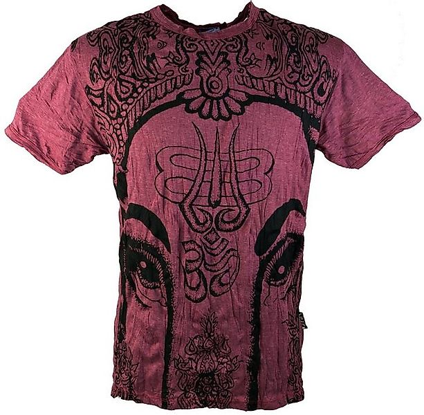 Guru-Shop T-Shirt Sure Herren T-Shirt Ganesh - bordeaux Festival, alternati günstig online kaufen