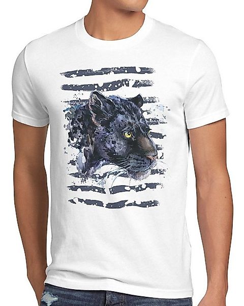 style3 T-Shirt Schwarzer Panther berglöwe zoo dschungel günstig online kaufen