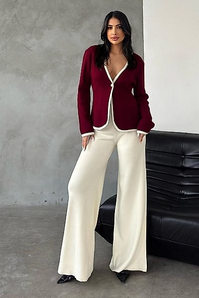 WOMAN VISION Blusentop Strickwaren-Set (Oberteil und Hose): Hochgeschnitten günstig online kaufen