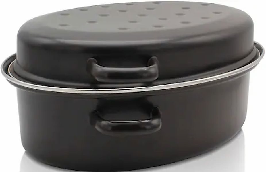 Krüger Bräter, emailliertes Stahlblech, mit Chromrand, Induktion günstig online kaufen