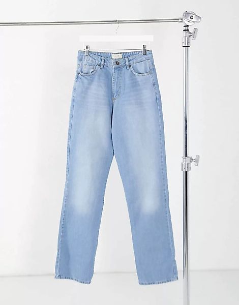 Kikiriki – Locker geschnittene Jeans mit geradem Bein in Vintage-Waschung-B günstig online kaufen