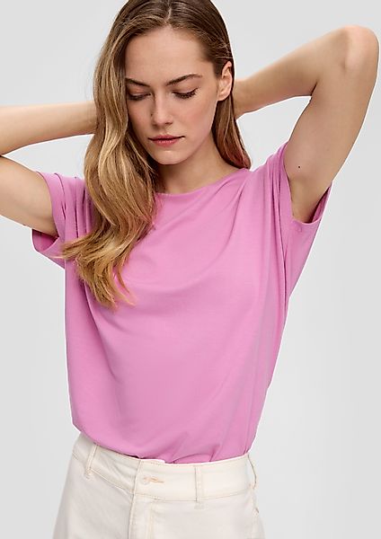s.Oliver Shirttop Viskoseshirt mit überschnittener Schulter günstig online kaufen