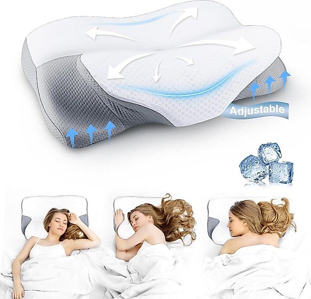 LuxusKollektion Lagerungskissen Orthopädisches Nackenkissen Memory Foam günstig online kaufen