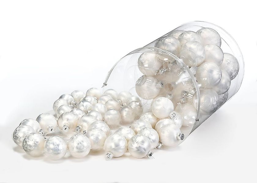 JACK Christbaumschmuck JACK 60x Inge Glas Christbaumkugeln 4 5 6 7 cm Eisla günstig online kaufen