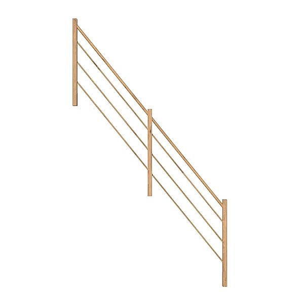 StarWood Holz-Design-Geländer Eiche Links FSC® günstig online kaufen