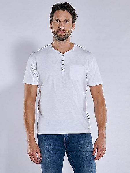 Engbers T-Shirt Herren Henley-Shirt "My Favorite" regular, Reinweiss günstig online kaufen