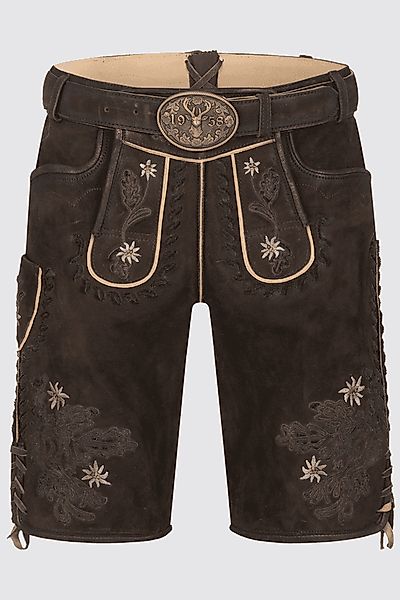 Lederhose Lars mit Gürtel günstig online kaufen