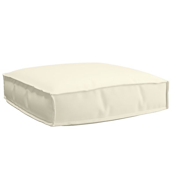 vidaXL Sitzauflage 2-teiliges Palettenkissen-Set Creme Oxford-Stoff, günstig online kaufen