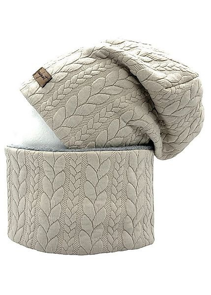 nadycat Beanie ZOPF & STYLE hell beige (2-St., Beanie mit passendem Loop) h günstig online kaufen