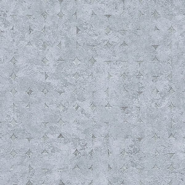 PROFHOME 396561-GU Grafik Tapete Used Look Glanzeffekt Grau Silber 0,53 m x günstig online kaufen