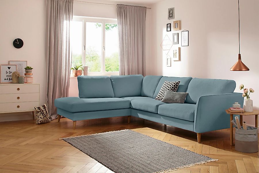 Home affaire Ecksofa "MARSEILLE 278/202 cm, L-Form, Ottom. rechts/links, ve günstig online kaufen