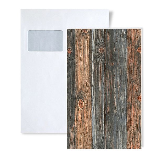 PROFHOME 1 MUSTERSTÜCK S-908612-GU DIN A4 MUSTER der Holzoptik Tapete günstig online kaufen