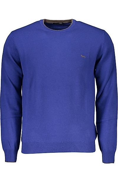 Harmont & Blaine Strickpullover Blauer Herrenpullover mit Rundhals und Stic günstig online kaufen