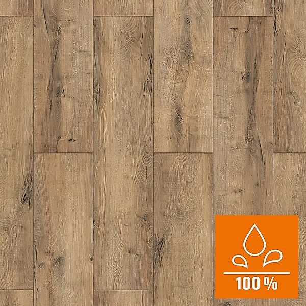Classen XL Laminat 8 mm Wasserfest Eiche Natur Grau günstig online kaufen