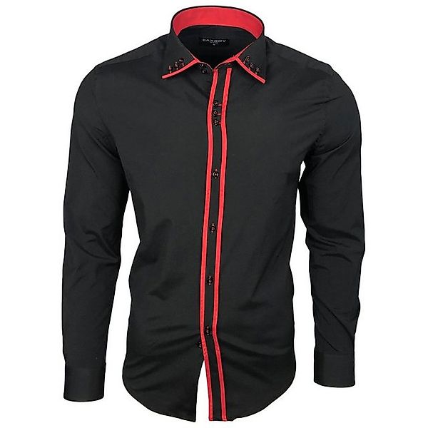 Baxboy Langarmhemd Baxboy Herren Hemd Kentkragen günstig online kaufen