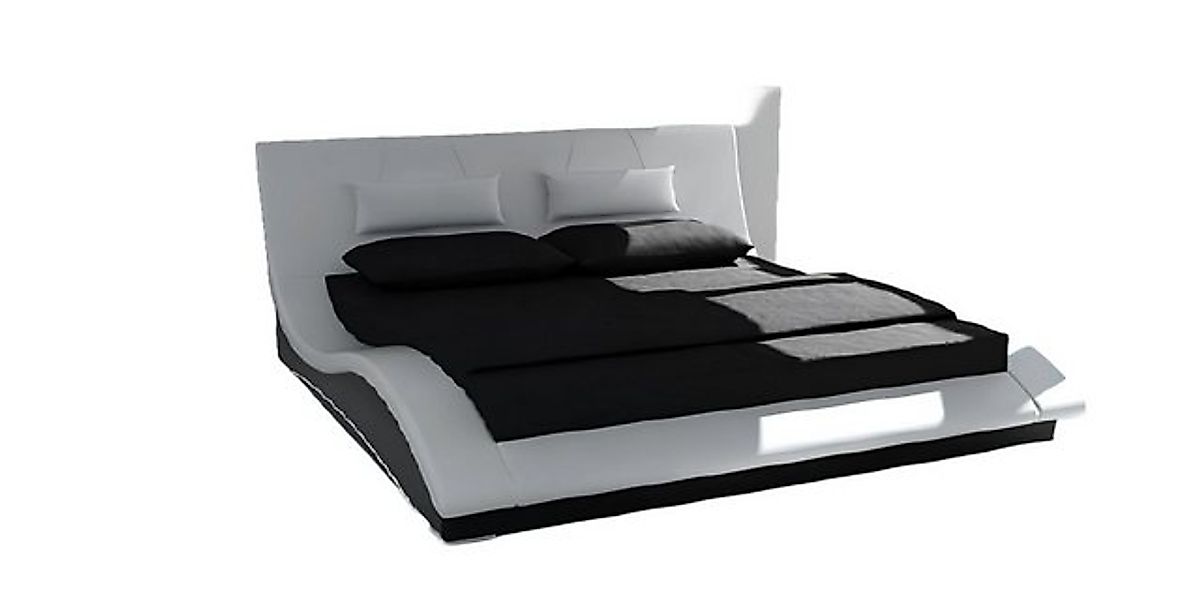 JVmoebel Bett LEDERBETT POLSTERBETT 140 160 180x200 cm DOPPELBETT DESIGN BE günstig online kaufen