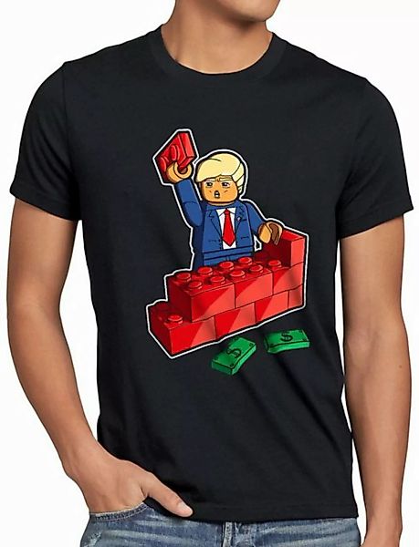 style3 T-Shirt Herren T-Shirt Baustein Präsident usa vereinigte staaten mau günstig online kaufen