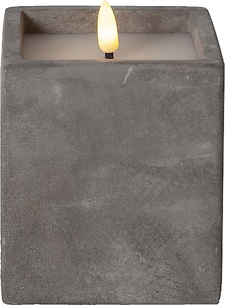 Star Trading LED-Wachskerze flackernd, grau 061-37 günstig online kaufen