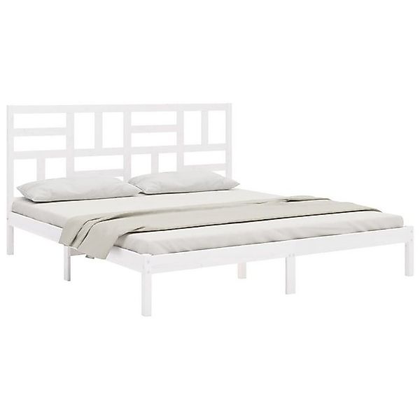 vidaXL Bett Massivholzbett Weiß 200x200 cm günstig online kaufen