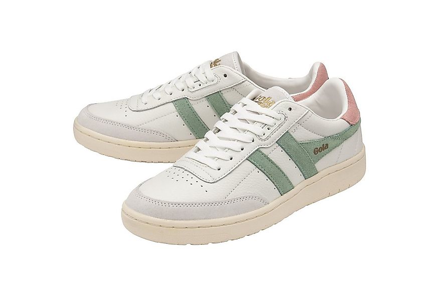 Gola Falcon Leder weiss/grün/pink Damen Sneaker günstig online kaufen