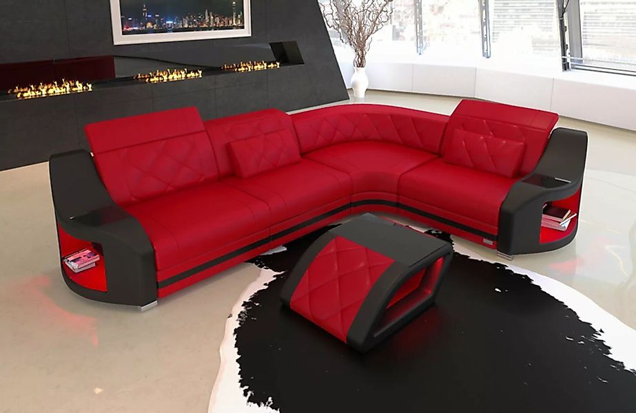 Sofa Dreams Ecksofa Leder Ledercouch Sofa Genua L Form Ledersofa, Couch, mi günstig online kaufen