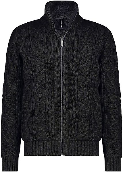 State Of Art Strickjacke Heavy Cable Wool Mix Dunkelgrün - Größe XXL günstig online kaufen