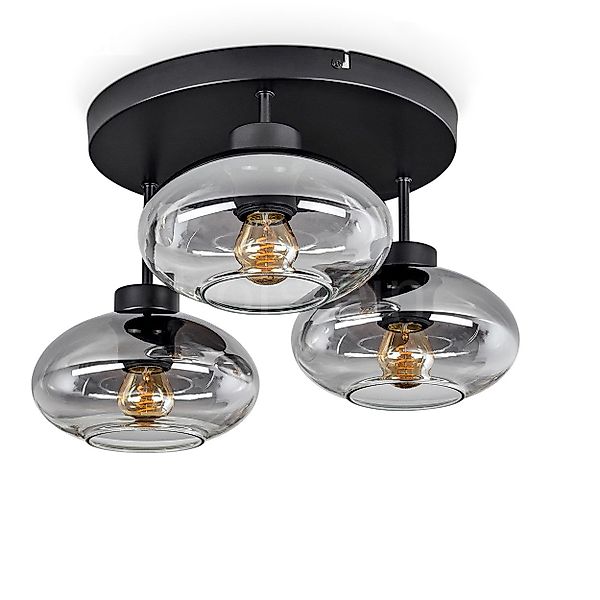 hofstein Deckenleuchte moderne Deckenlampe aus Metall/Glas günstig online kaufen