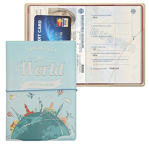 kwmobile Etui Reisepass Kunststoff Schutzhülle, Ausweis günstig online kaufen
