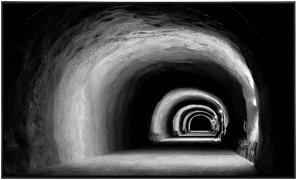 Papermoon Infrarotheizung »Tunnel Schwarz & Weiß«, sehr angenehme Strahlung günstig online kaufen