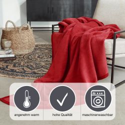 IBENA Wohndecke "Luxus" verschiedene Größen, unifarbenes Design, Kuscheldec günstig online kaufen