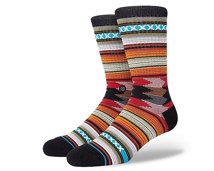 Stance Socken Tagessocke Crew Baron Infiknit schwarz/bunt - 1 Paar günstig online kaufen
