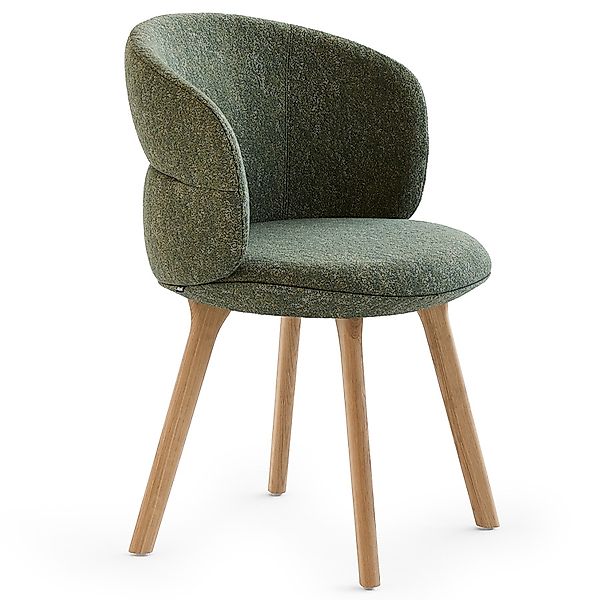 Noti Ekori Konferenzstuhl | Esszimmerstuhl | Holzgestell | Konfigurator günstig online kaufen