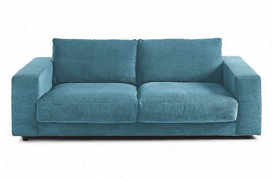 daslagerhaus living Big-Sofa 2-Sitzer mit Armlehnen Downtown Cord günstig online kaufen