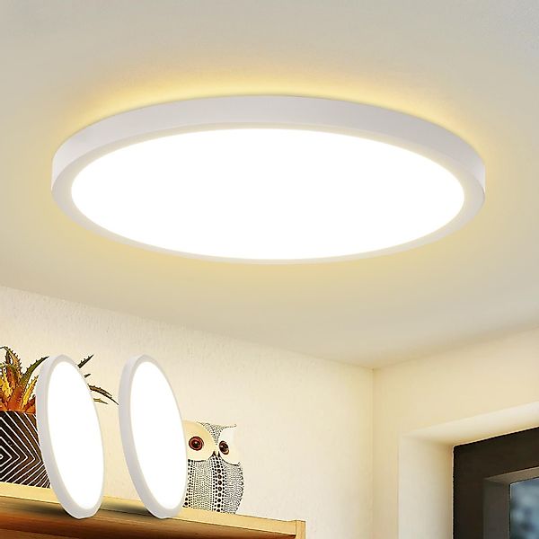 Nettlife LED Panel Deckenleuchte Schwarz Rund günstig online kaufen
